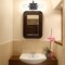 Designers Fountain Braden 16in 2-Light Iron Graphite Modern Indoor Vanity Light with Clear Striated Glass Shades 95002-IG - alternate 2
